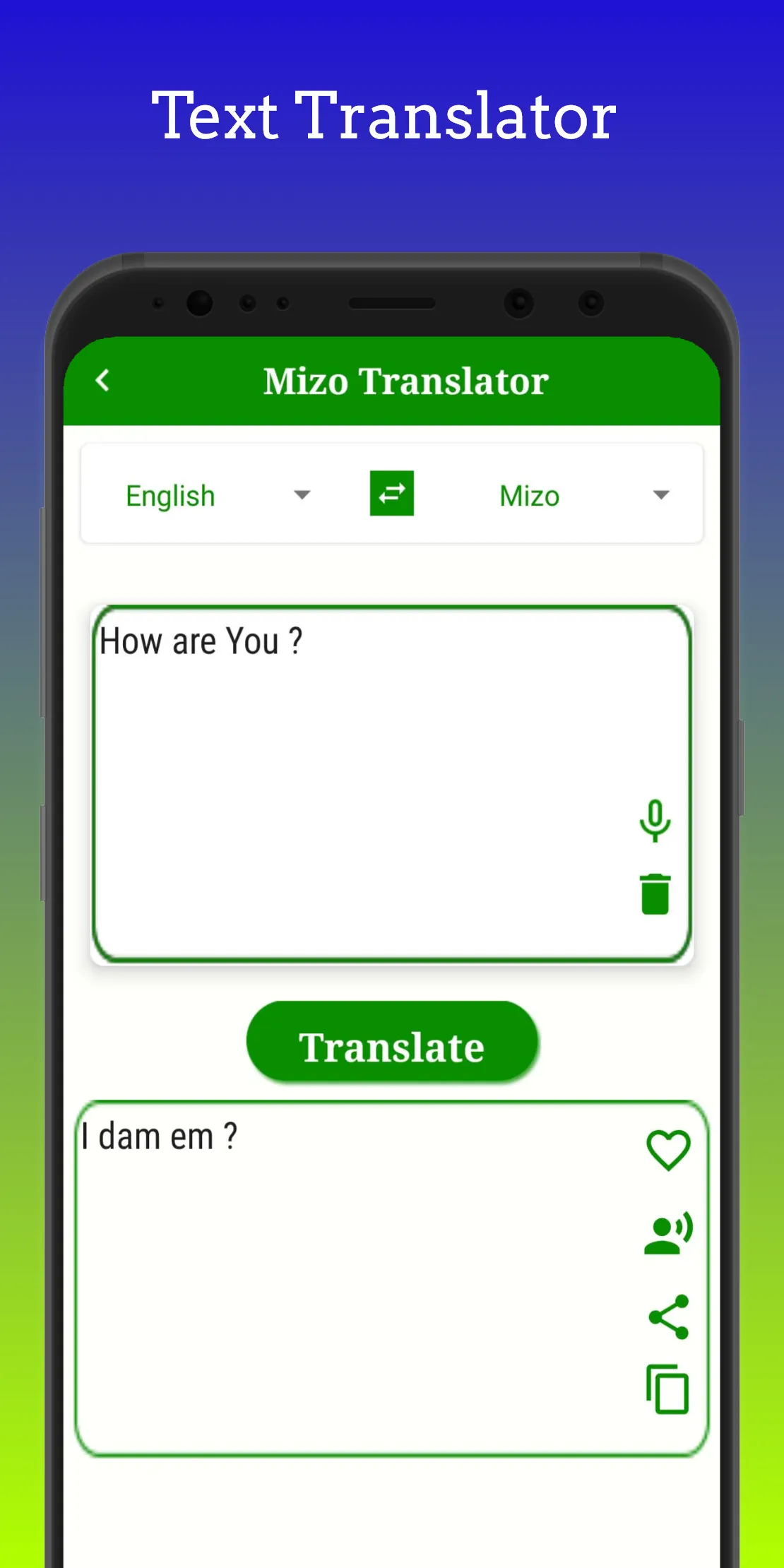 Mizo Translator | Indus Appstore | Screenshot