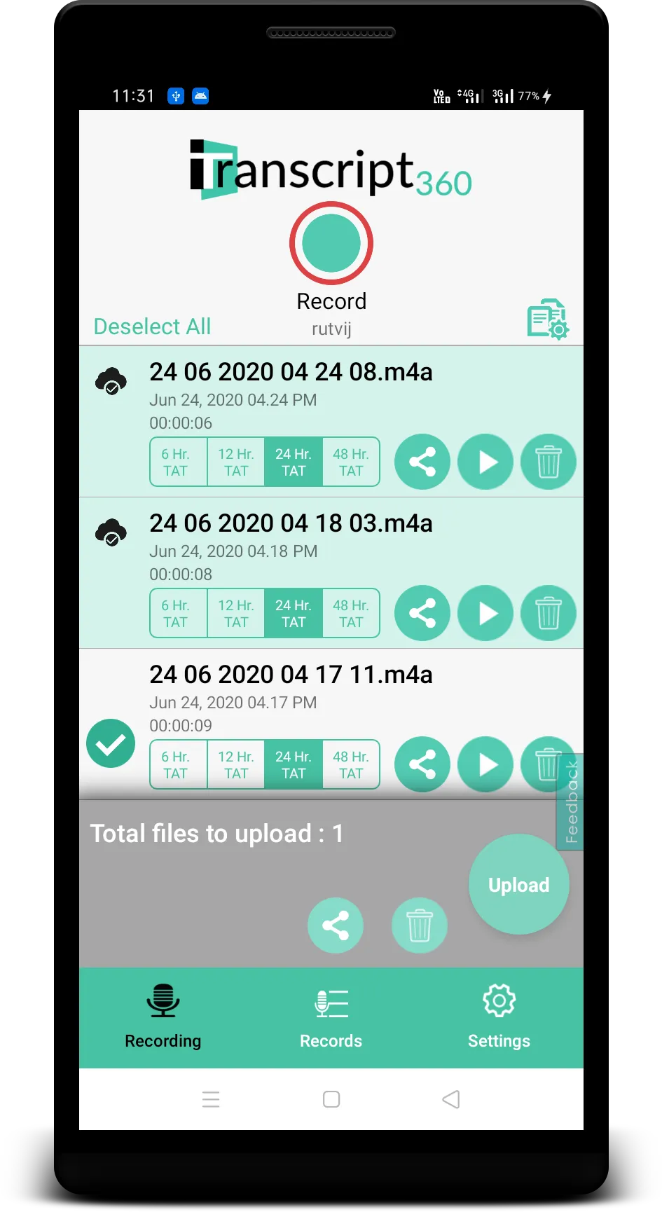 iTranscript360: Audio To Text | Indus Appstore | Screenshot