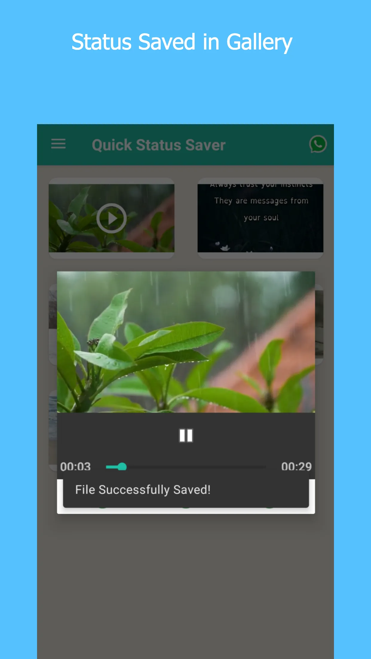 Quick Status Saver | Indus Appstore | Screenshot