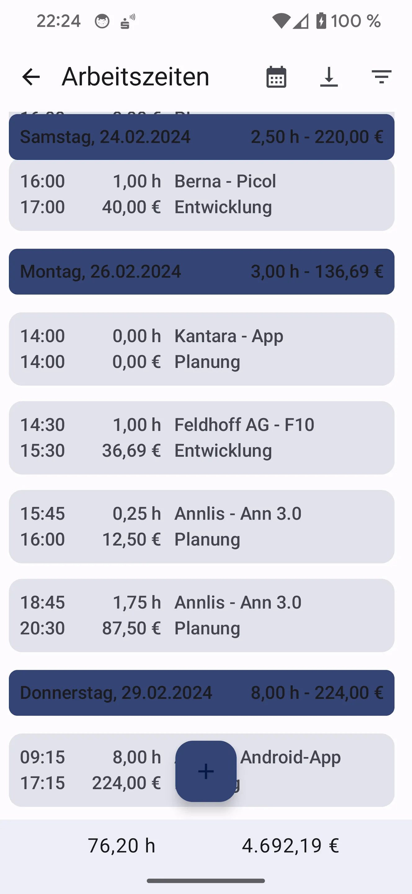 Timewarp - Timesheets | Indus Appstore | Screenshot