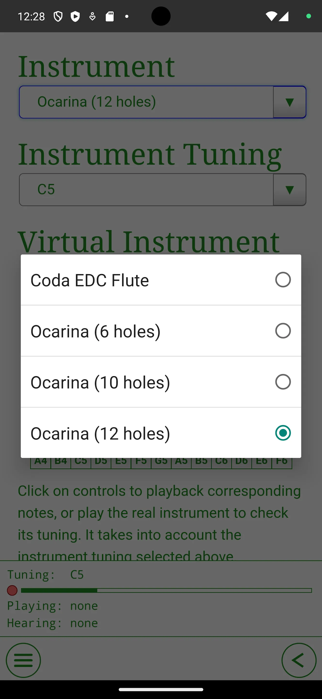 Ocarina Tabs | Indus Appstore | Screenshot