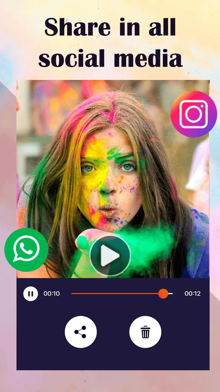 Happy Holi Video Maker | Indus Appstore | Screenshot