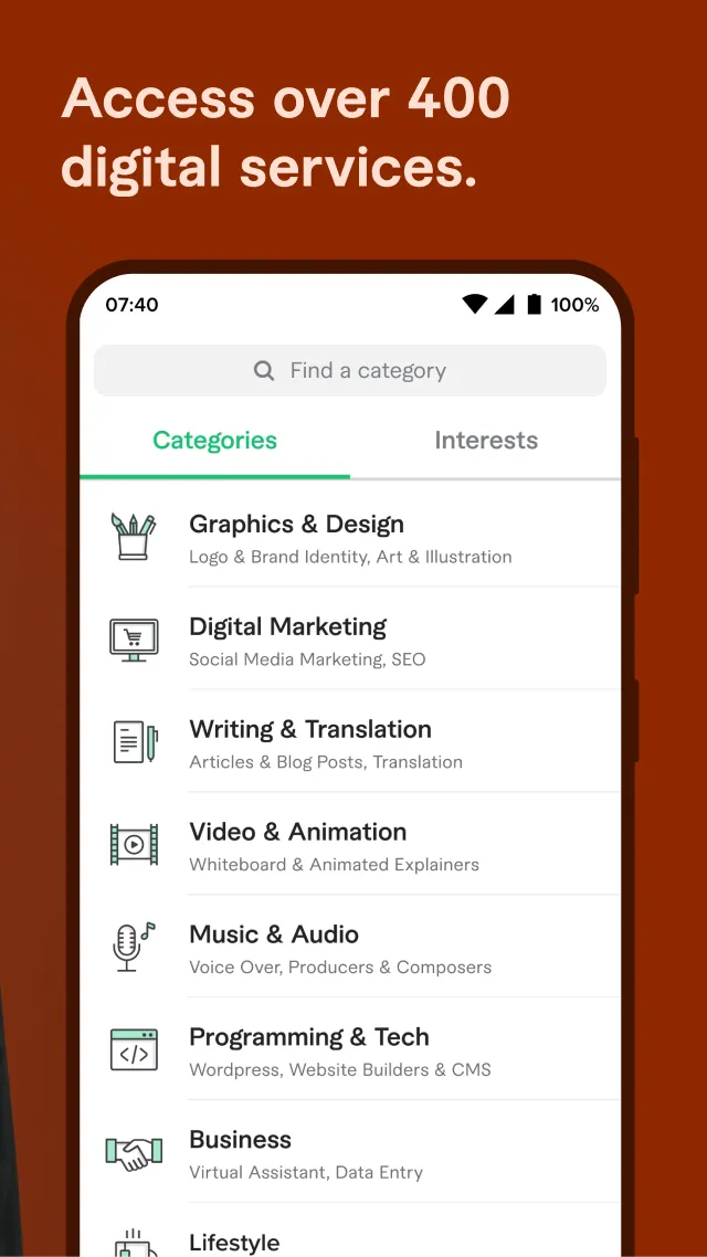 Fiverr - Freelance Service | Indus Appstore | Screenshot