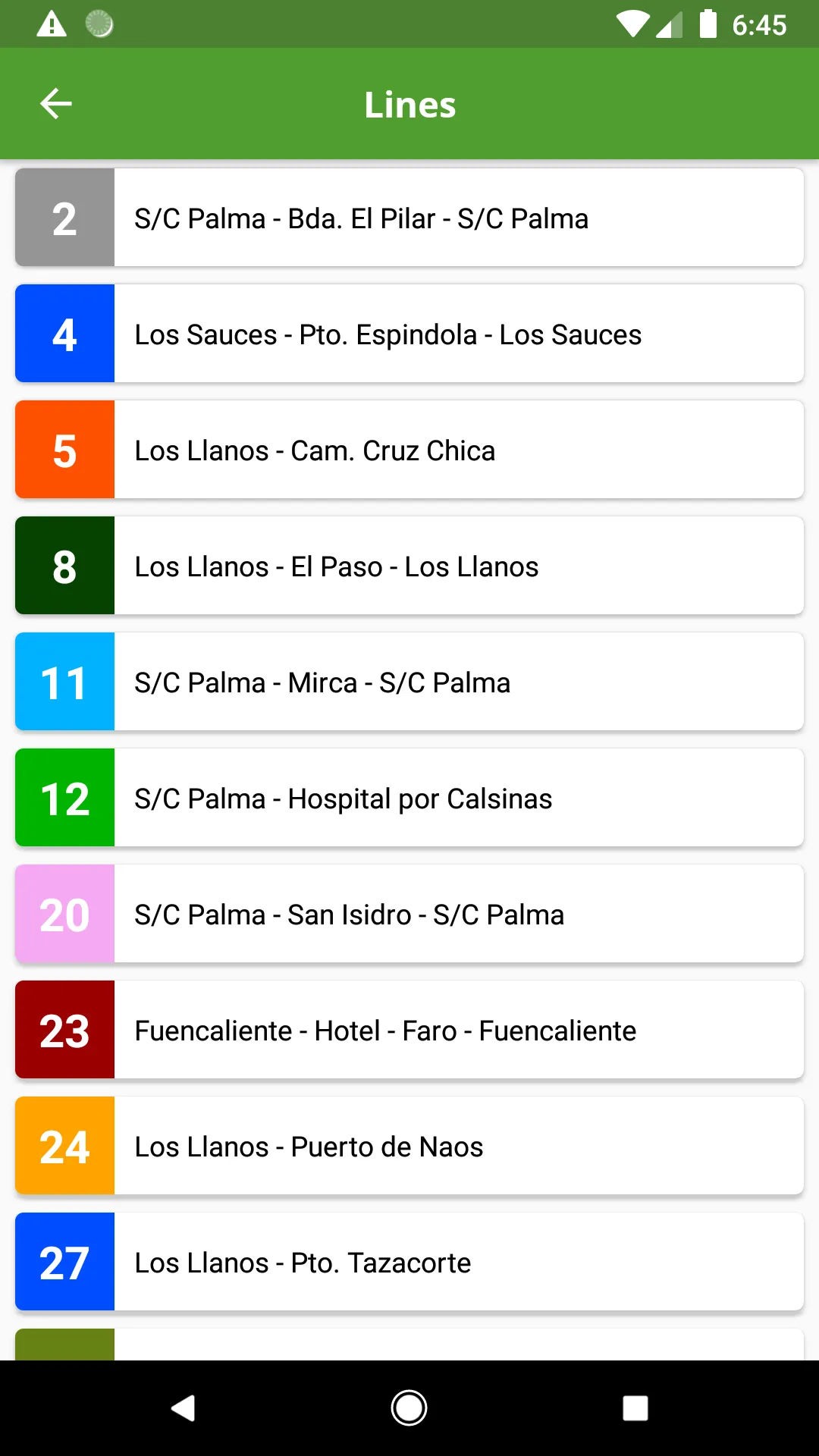 Transportes Insular La Palma | Indus Appstore | Screenshot