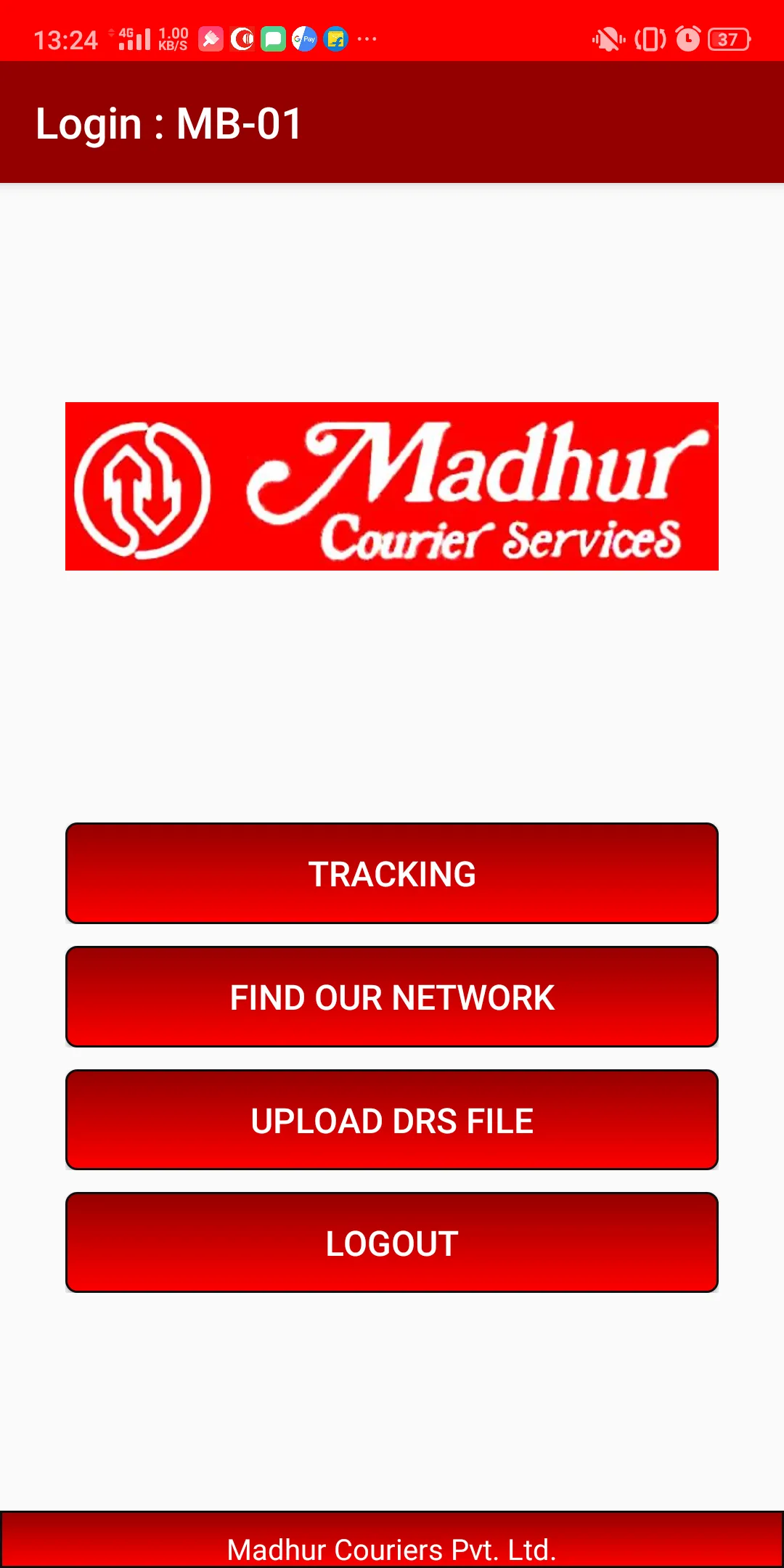 Madhur Couriers | Indus Appstore | Screenshot