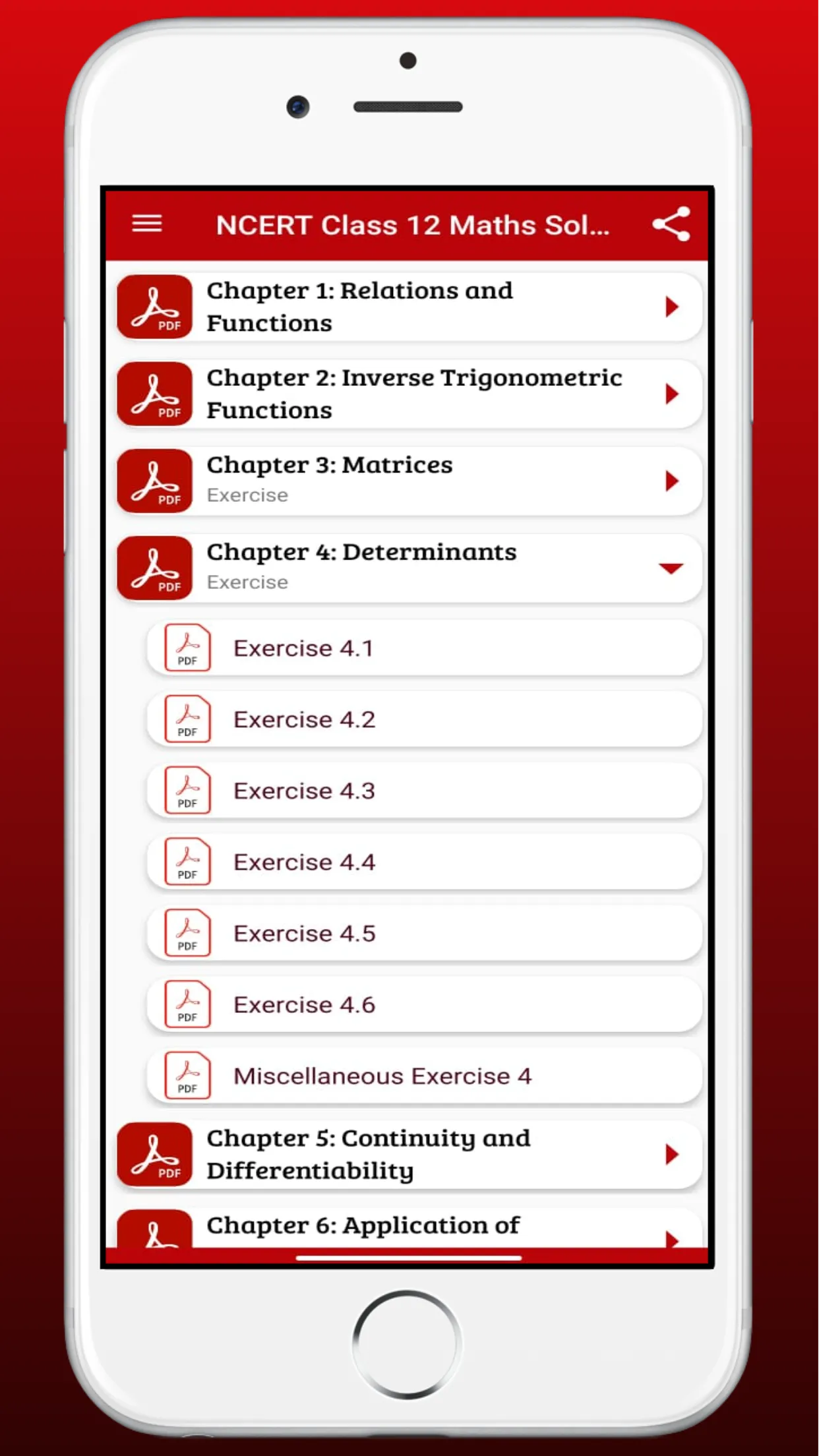 NCERT Class 12 Maths Solution | Indus Appstore | Screenshot