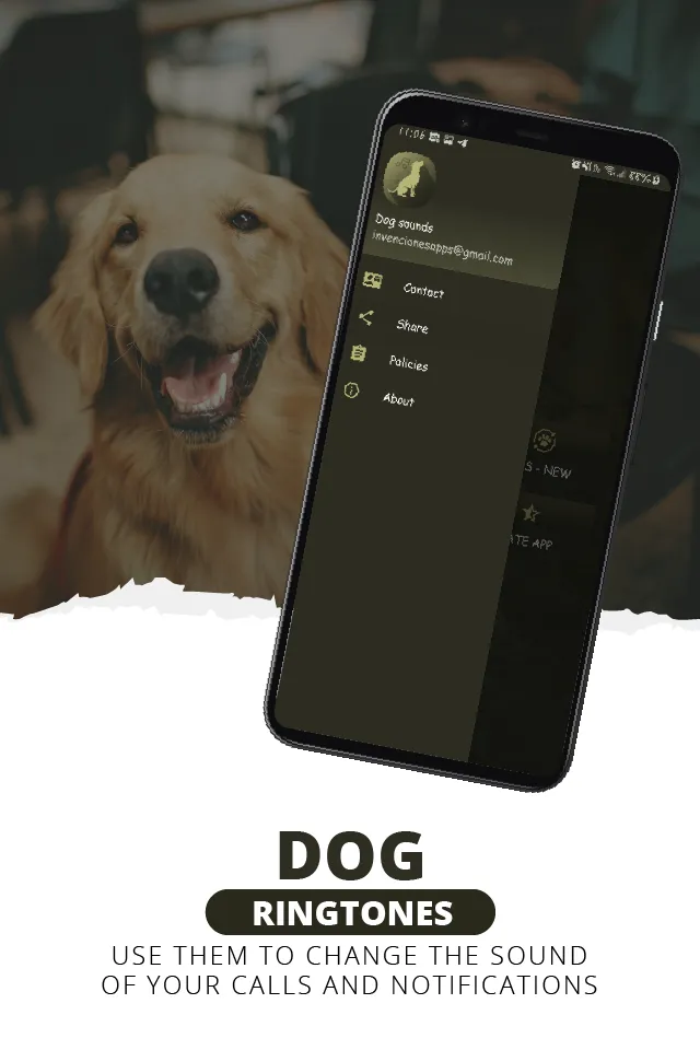 Dog ringtones, barking sounds | Indus Appstore | Screenshot