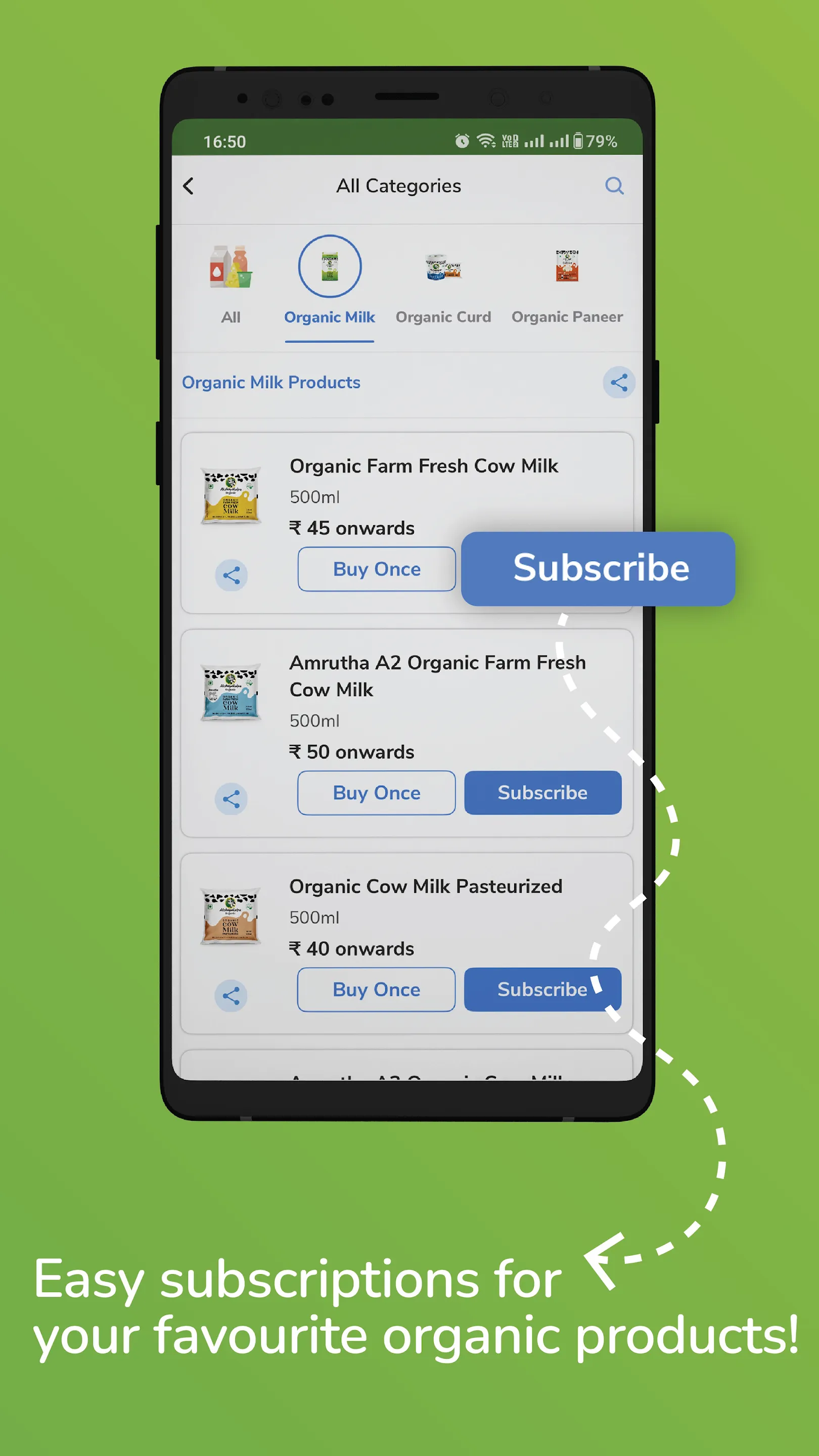 Akshayakalpa Organic Milk | Indus Appstore | Screenshot