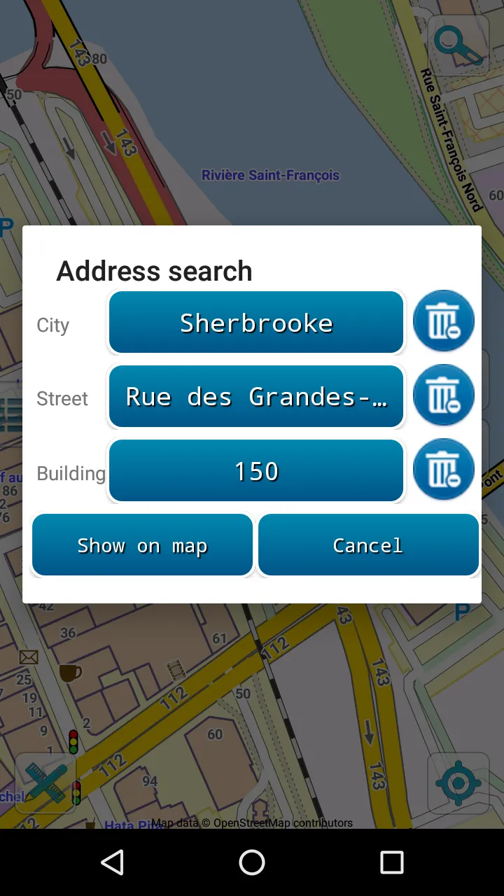 Map of Sherbrooke offline | Indus Appstore | Screenshot