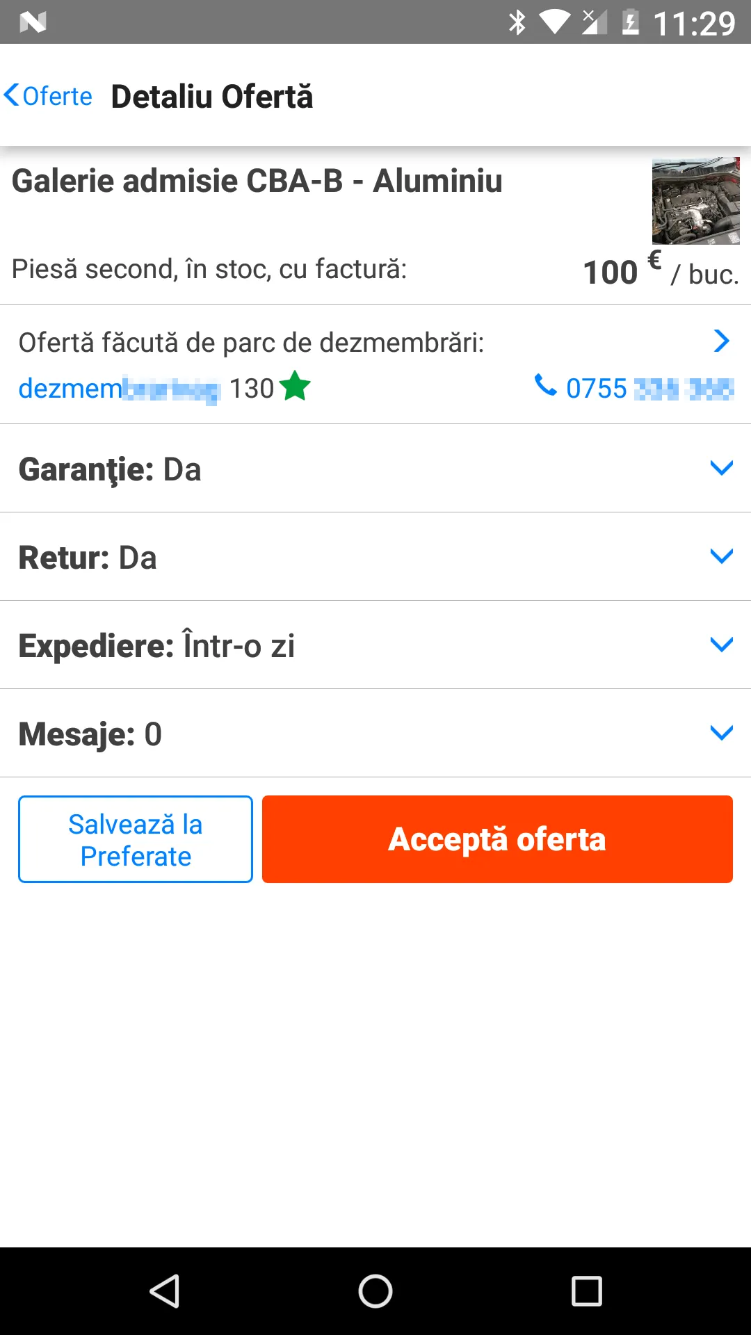 Piese auto noi si dezmembrari | Indus Appstore | Screenshot