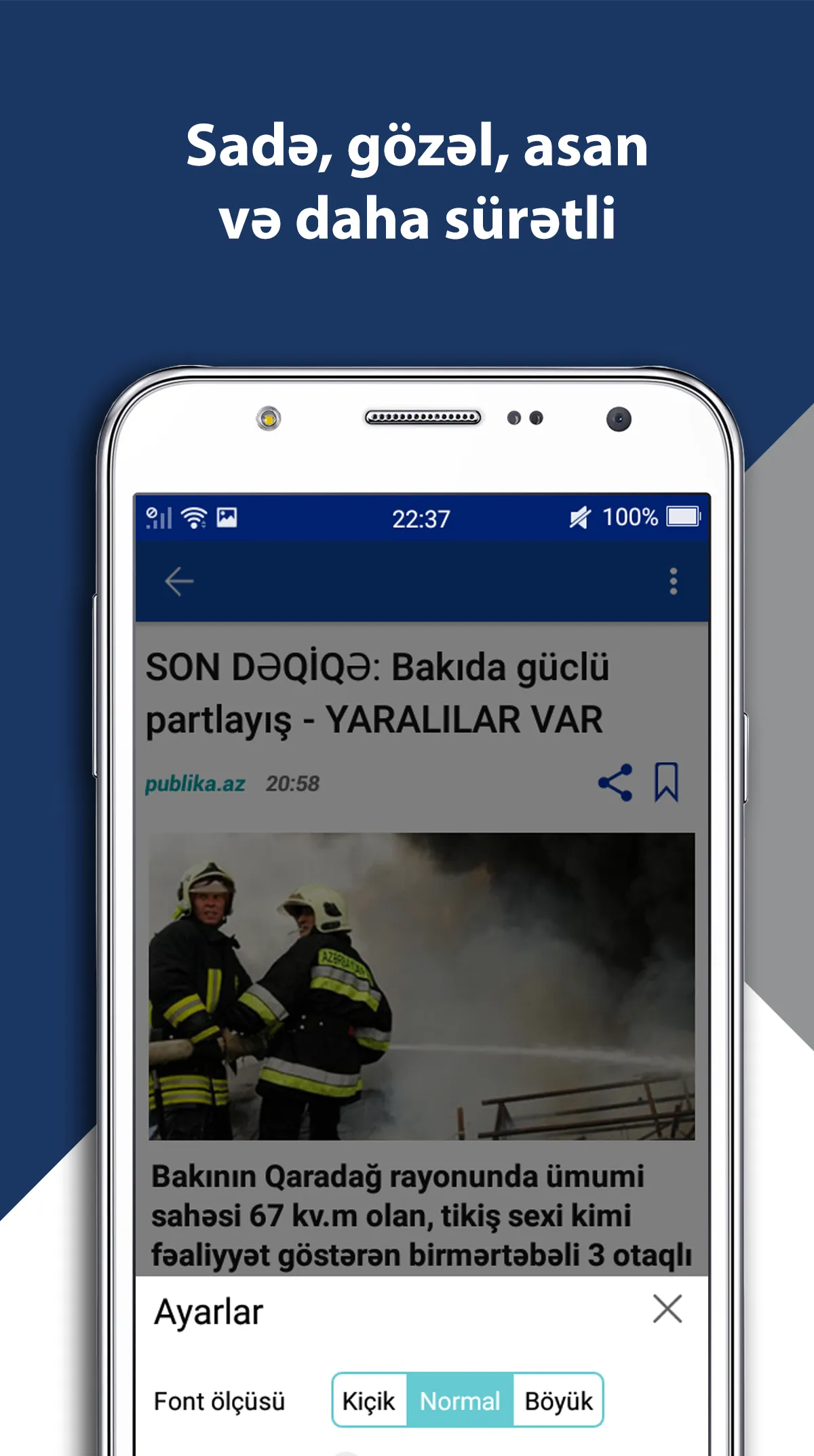 Azərbaycan 24/7-Son Xəbər | Indus Appstore | Screenshot