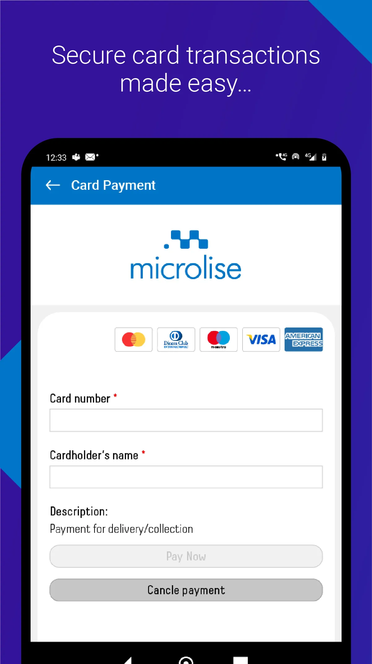 Microlise Payment Module | Indus Appstore | Screenshot