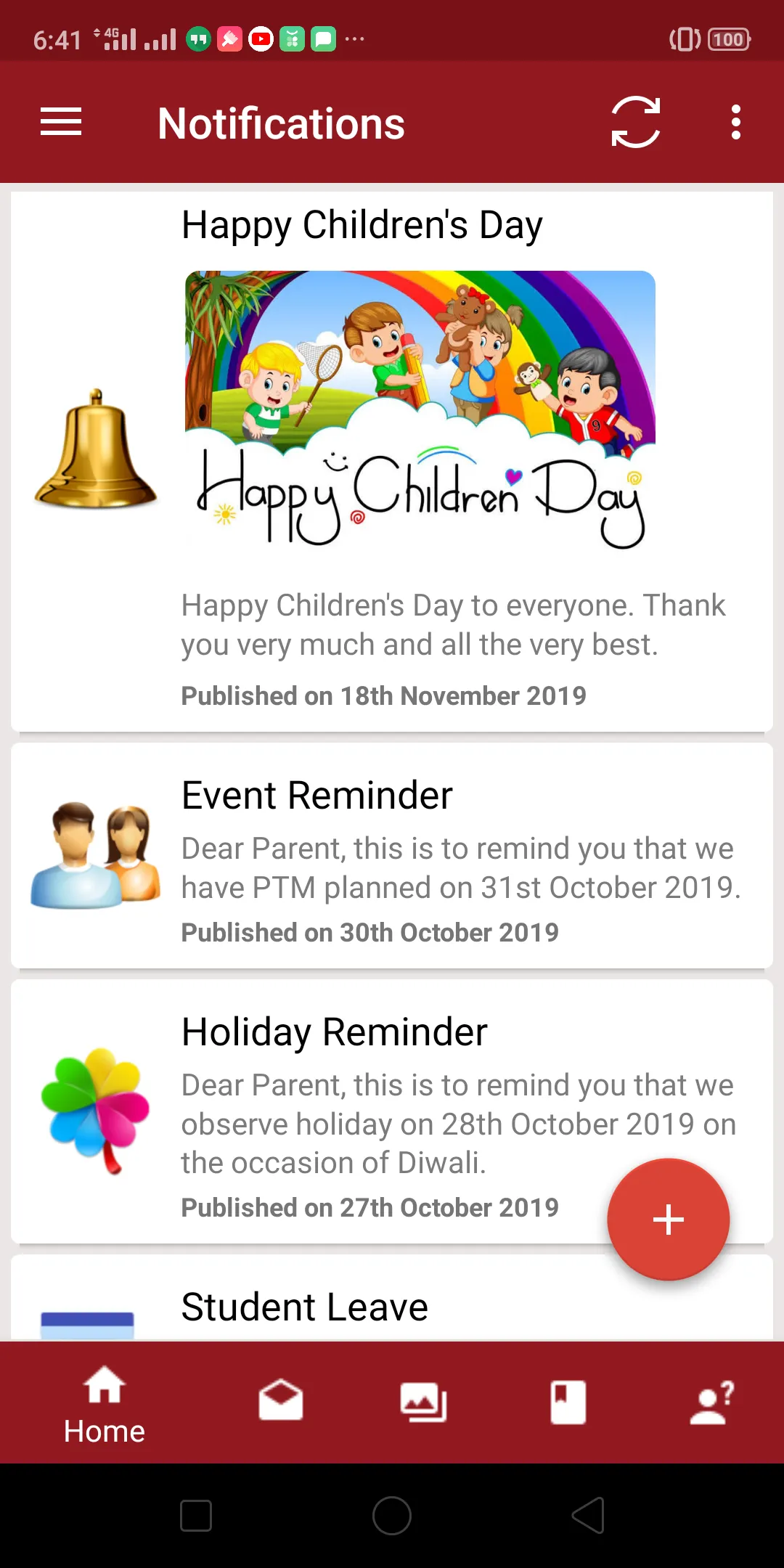 Seema Koramangala Parent App | Indus Appstore | Screenshot