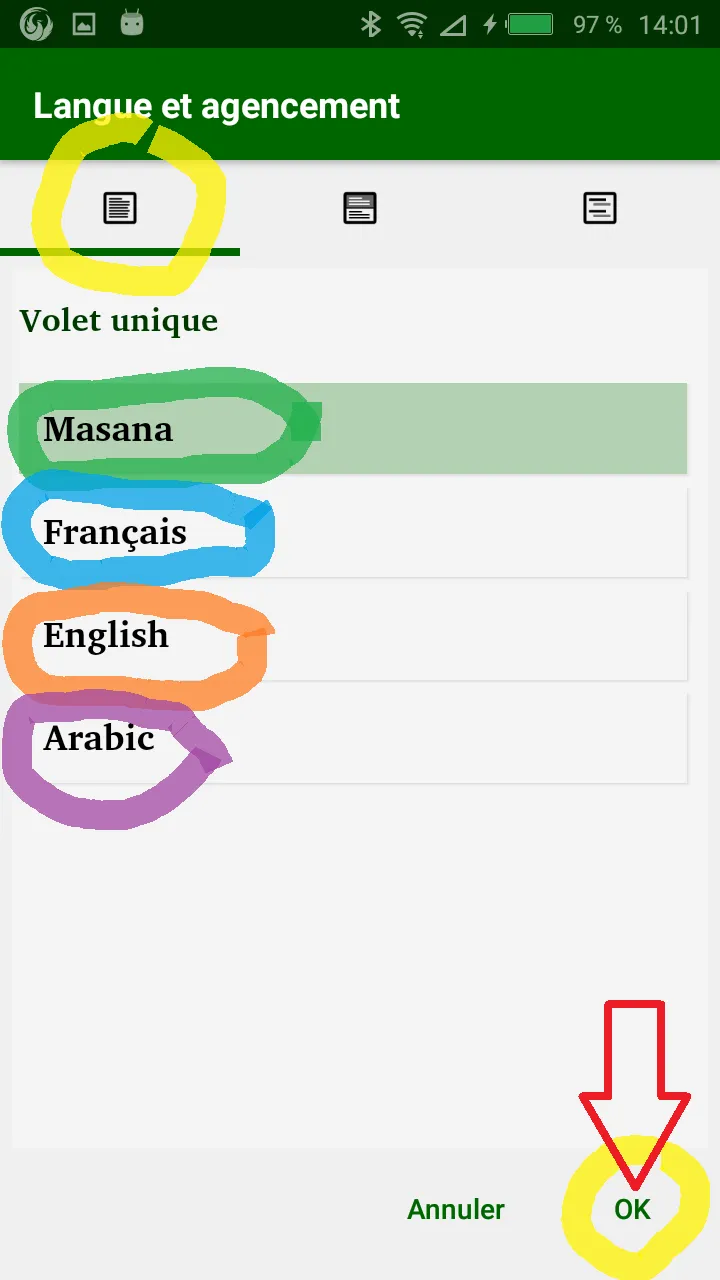 Masana avec Franç Engl Arabe | Indus Appstore | Screenshot