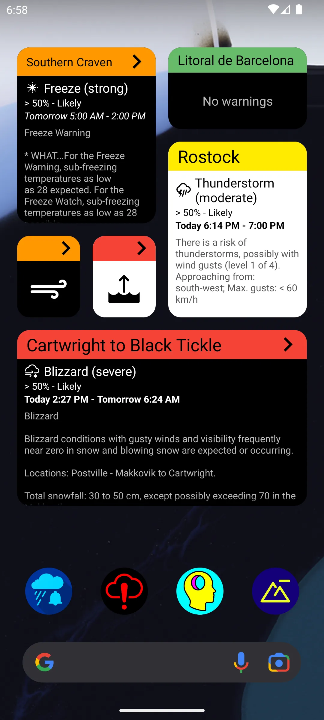 UnWX (Severe Weather Alerts) | Indus Appstore | Screenshot