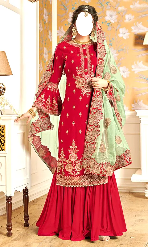 Women Sharara Photo Suits | Indus Appstore | Screenshot