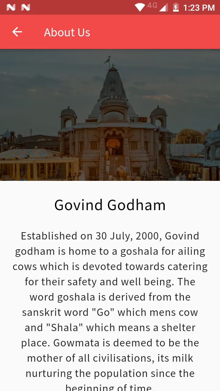 Shri Govind Godham | Indus Appstore | Screenshot