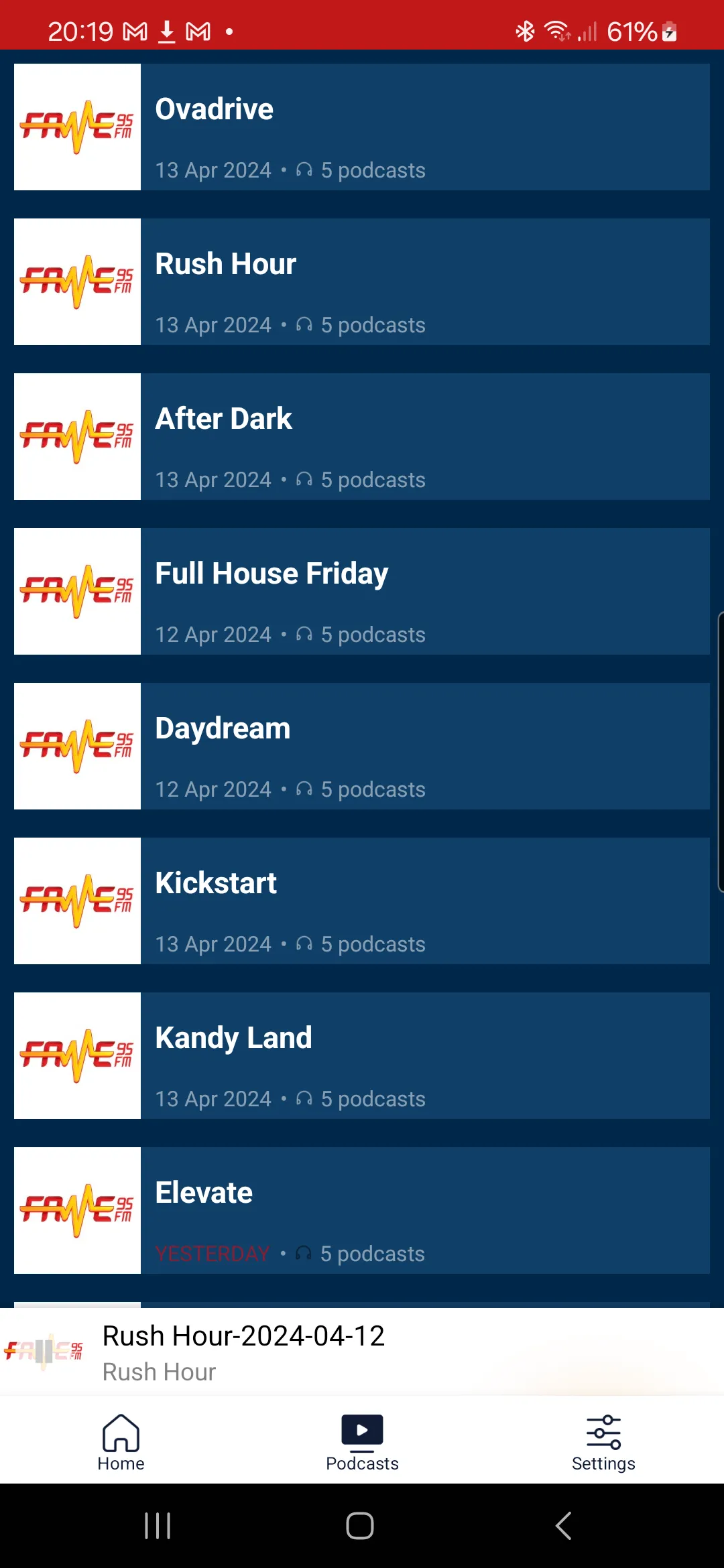 FAME 95 FM | Indus Appstore | Screenshot