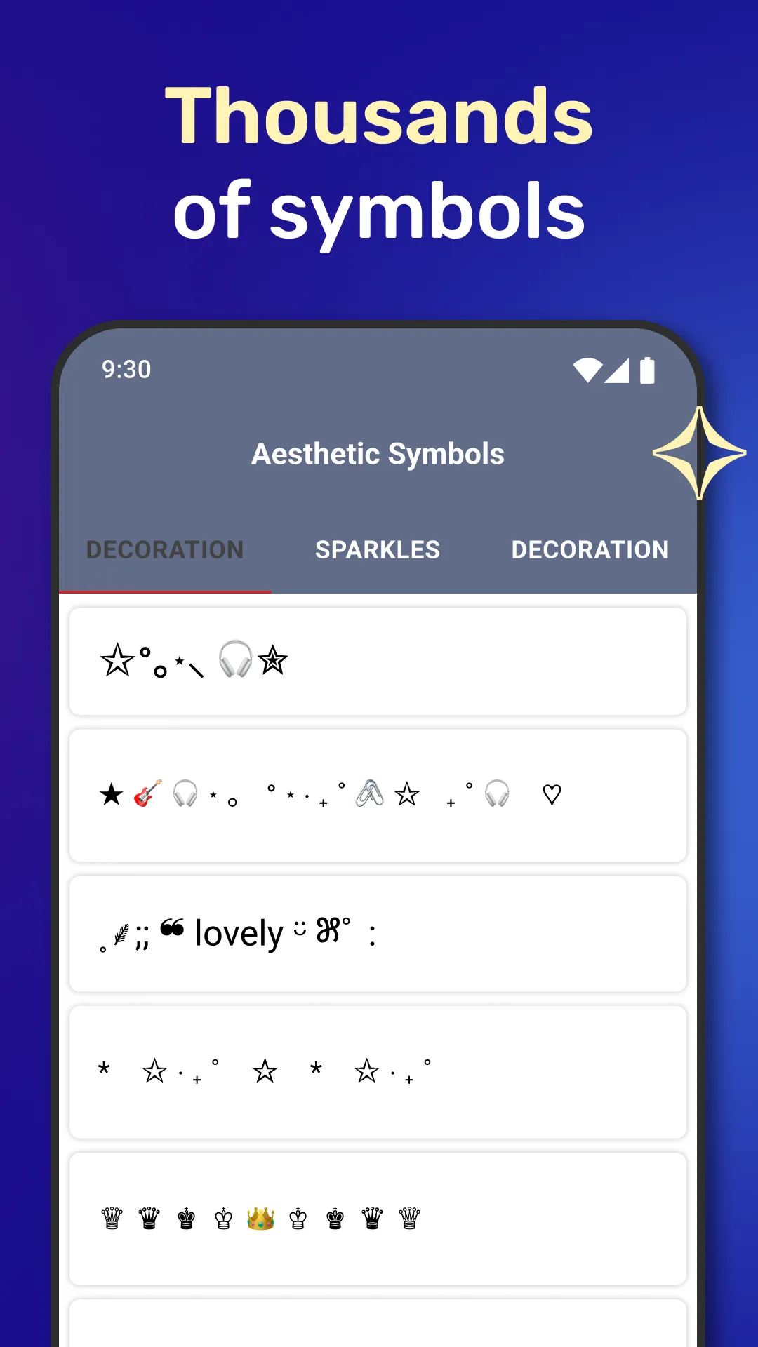 Aesthetic Symbols - Fancy Text | Indus Appstore | Screenshot
