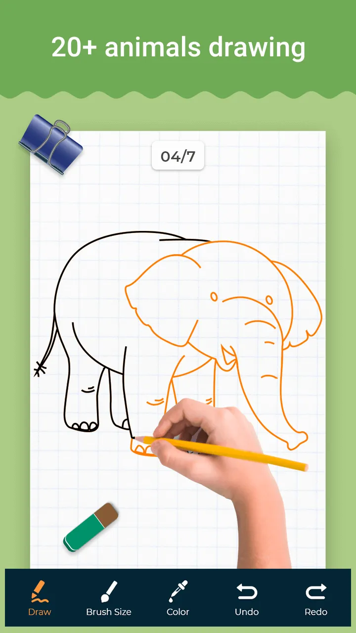 Learn to Draw Animals - Step b | Indus Appstore | Screenshot