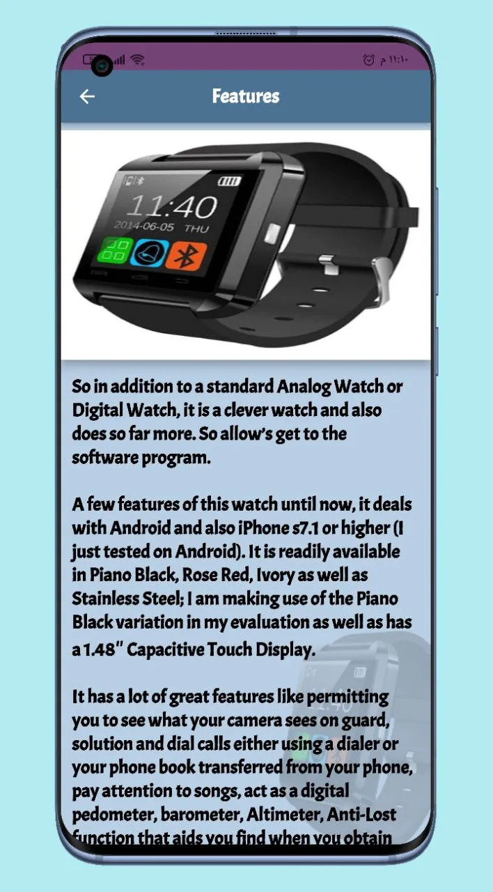 U8 smart watch guide | Indus Appstore | Screenshot