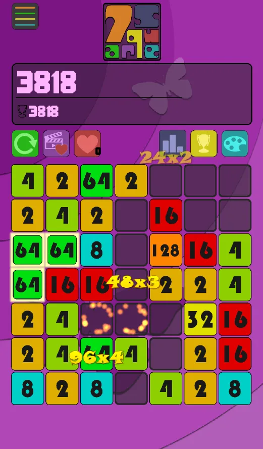 7 Square - Number Merge Puzzle | Indus Appstore | Screenshot