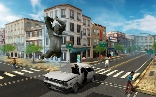 Angry Gorilla City Attack | Indus Appstore | Screenshot