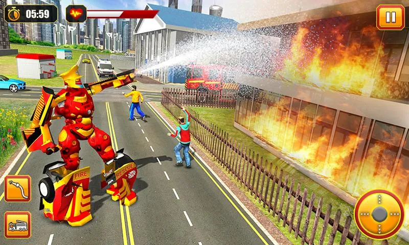 Firefighter Robot Rescue Hero | Indus Appstore | Screenshot