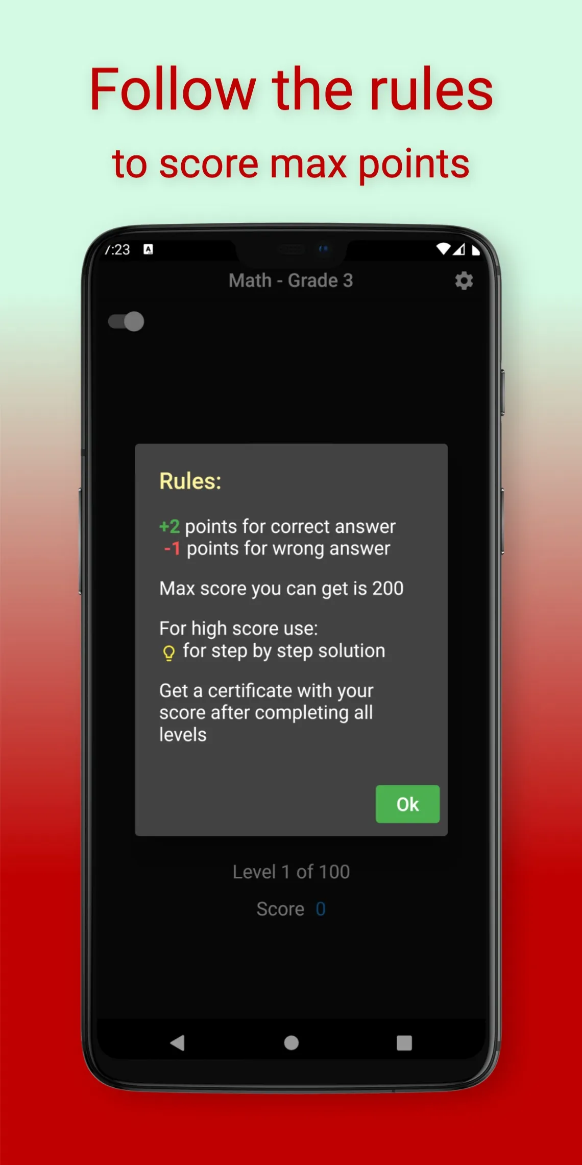 3rd Grade Math Challenge | Indus Appstore | Screenshot