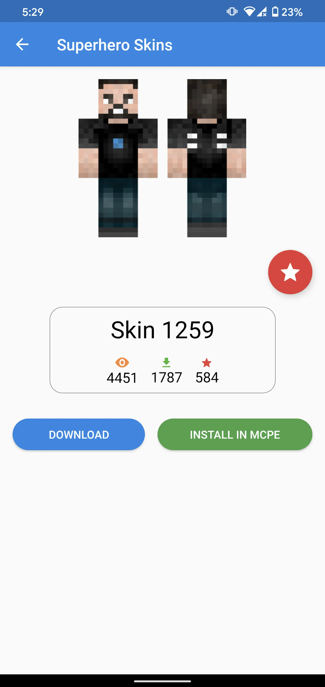 Superhero Skins | Indus Appstore | Screenshot