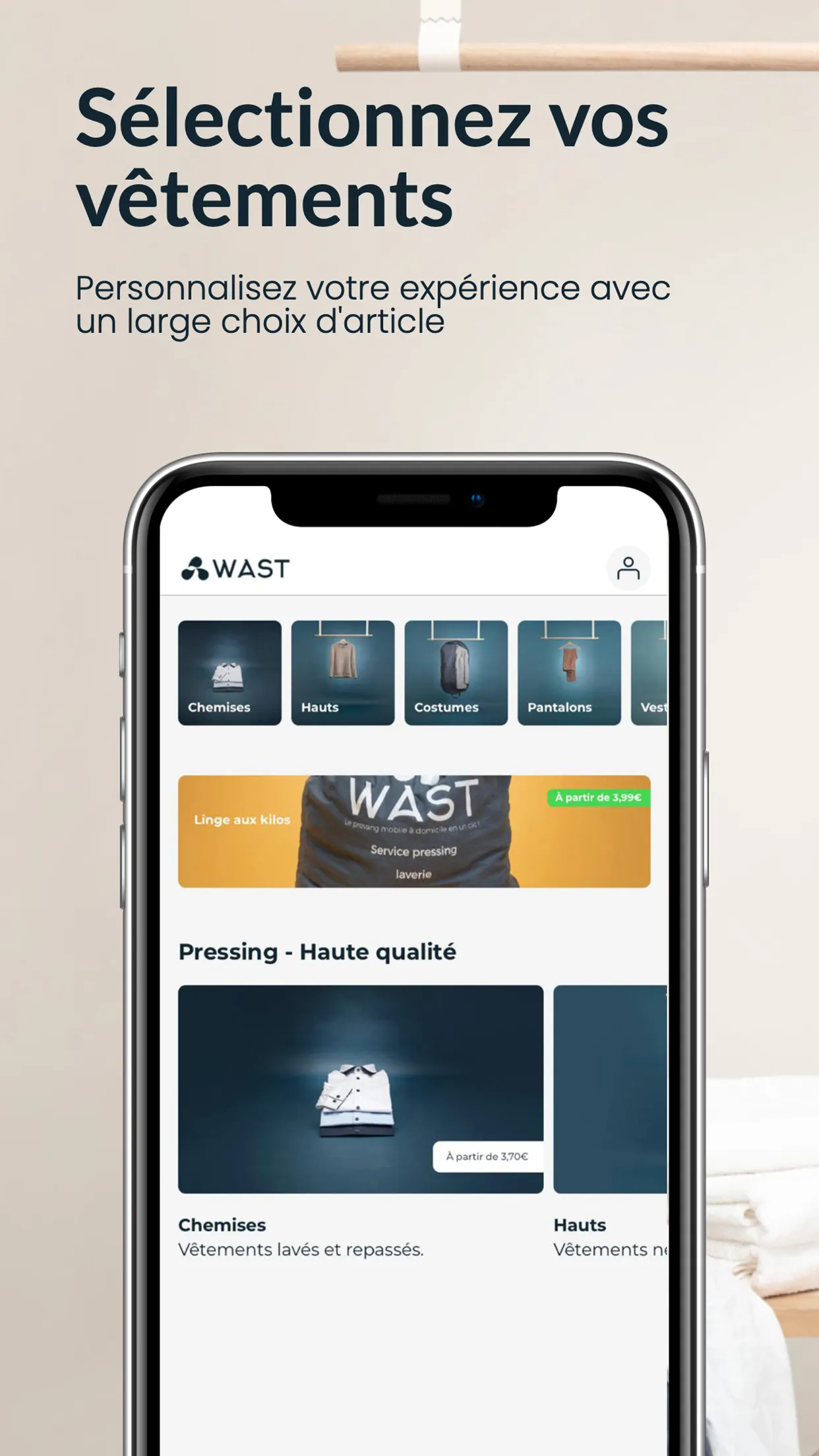 Wast - Le Pressing Mobile | Indus Appstore | Screenshot