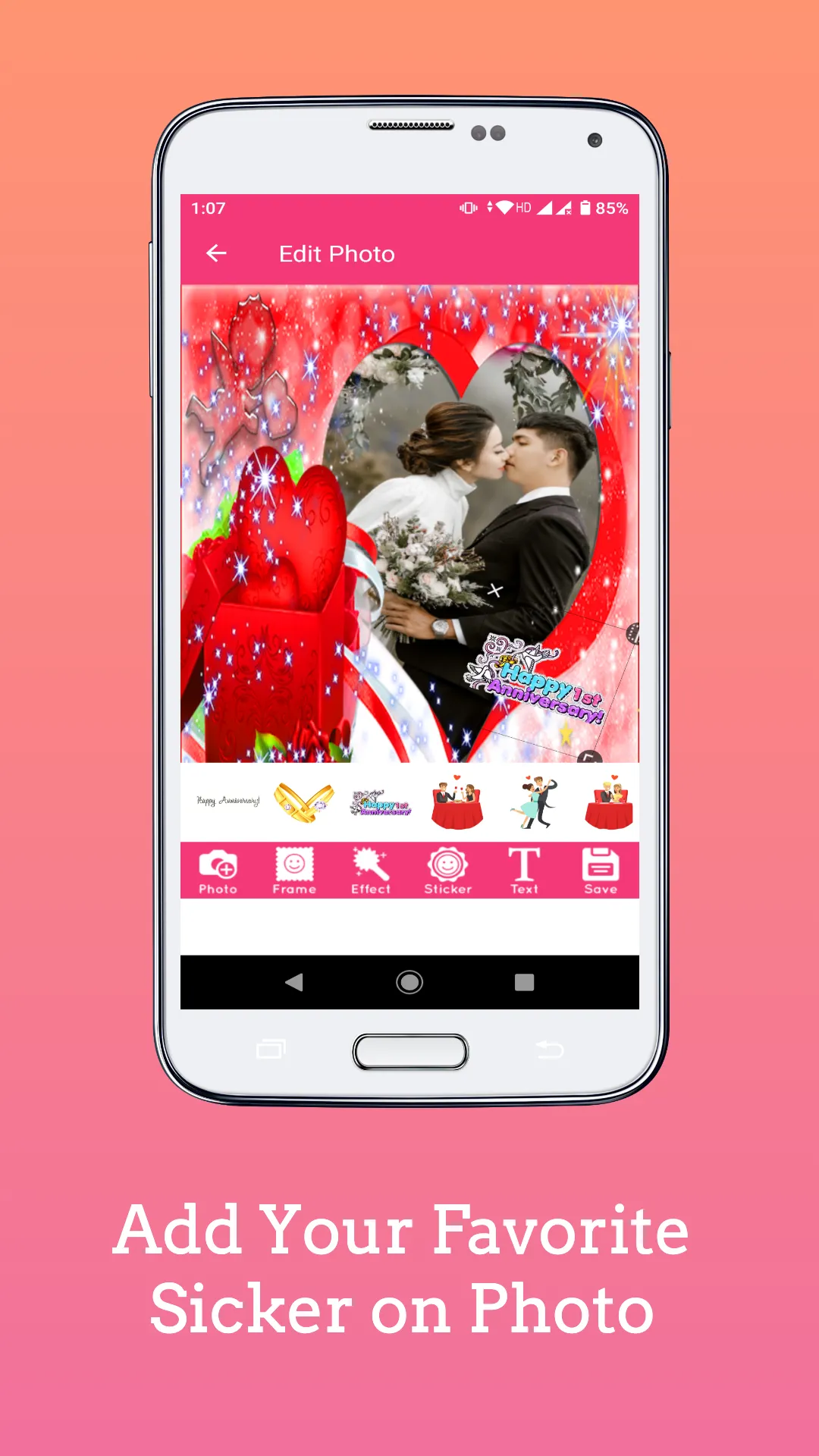 Anniversary Photo Frames | Indus Appstore | Screenshot