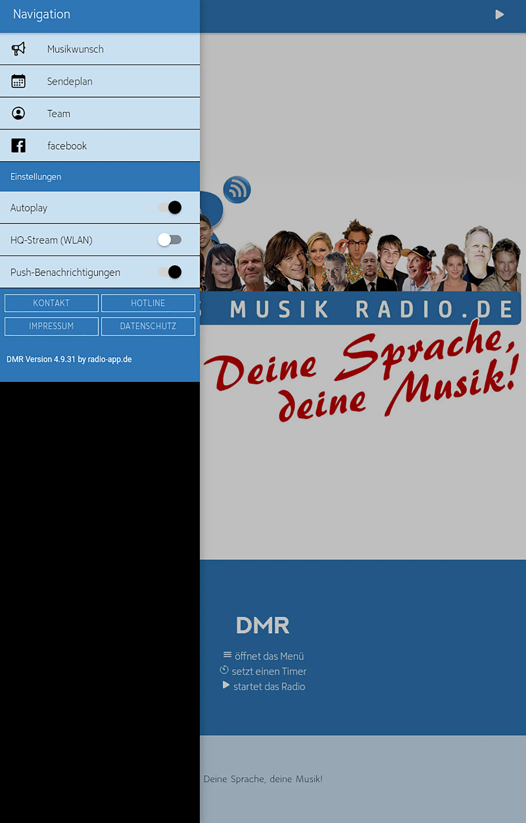 Deutsches Musik Radio (DMR) | Indus Appstore | Screenshot