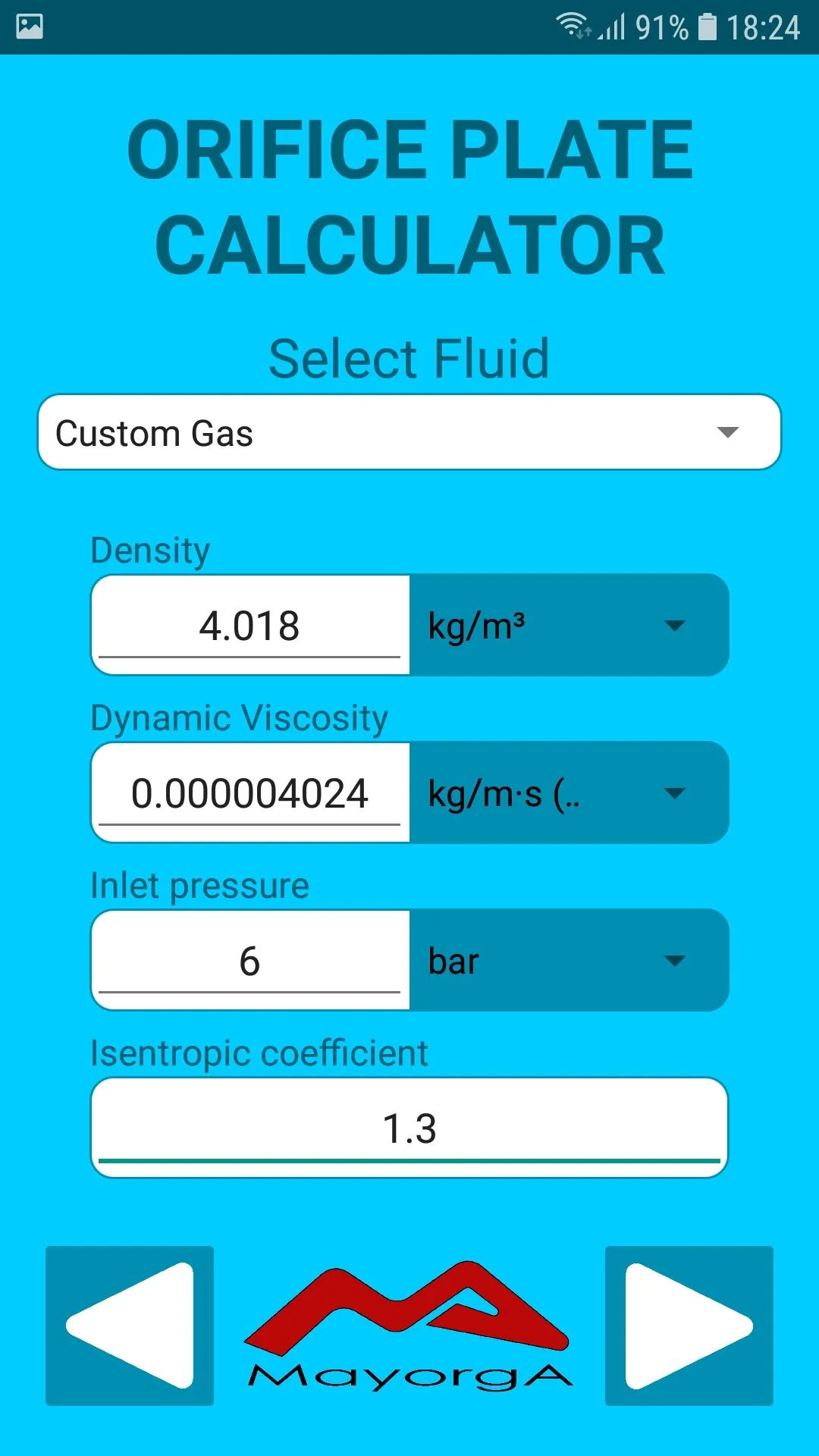 Orifice Plate Calculator | Indus Appstore | Screenshot