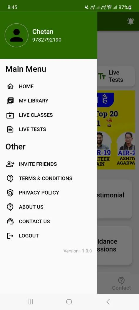 MCC Live App | Indus Appstore | Screenshot