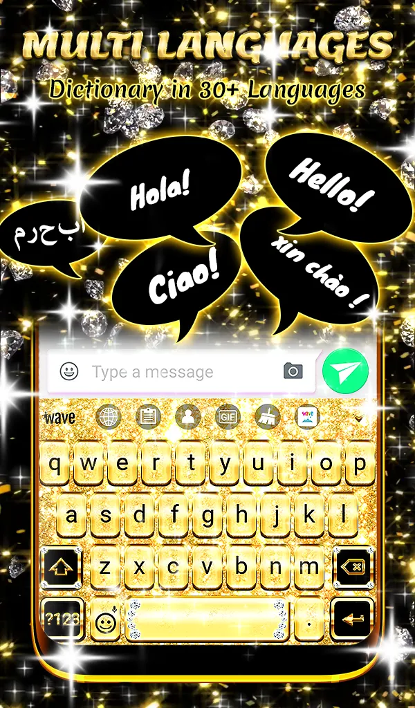 Golden Glitter Wallpaper | Indus Appstore | Screenshot