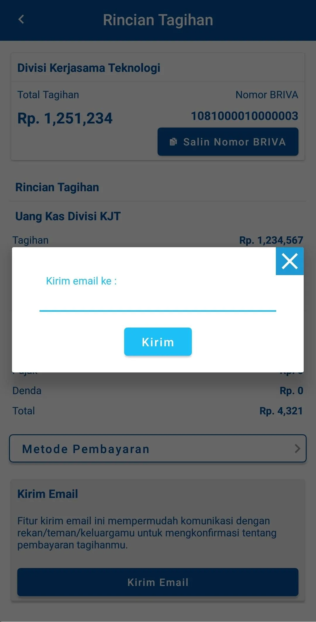 BRI Smart Billing | Indus Appstore | Screenshot