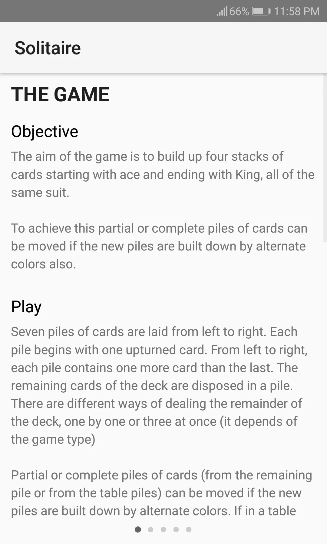 Solitaire | Indus Appstore | Screenshot