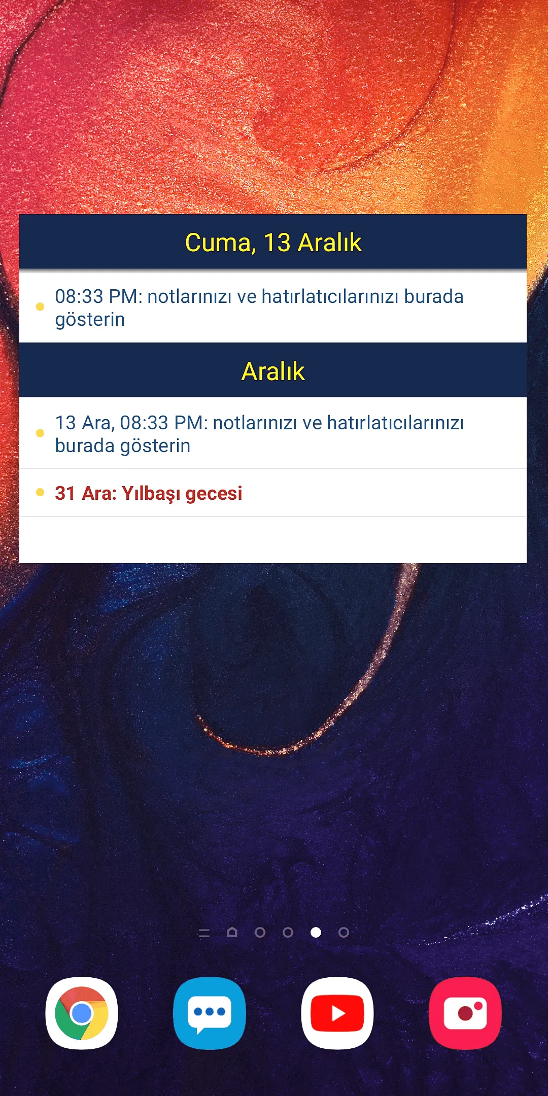 Türkiye Takvimi | Indus Appstore | Screenshot