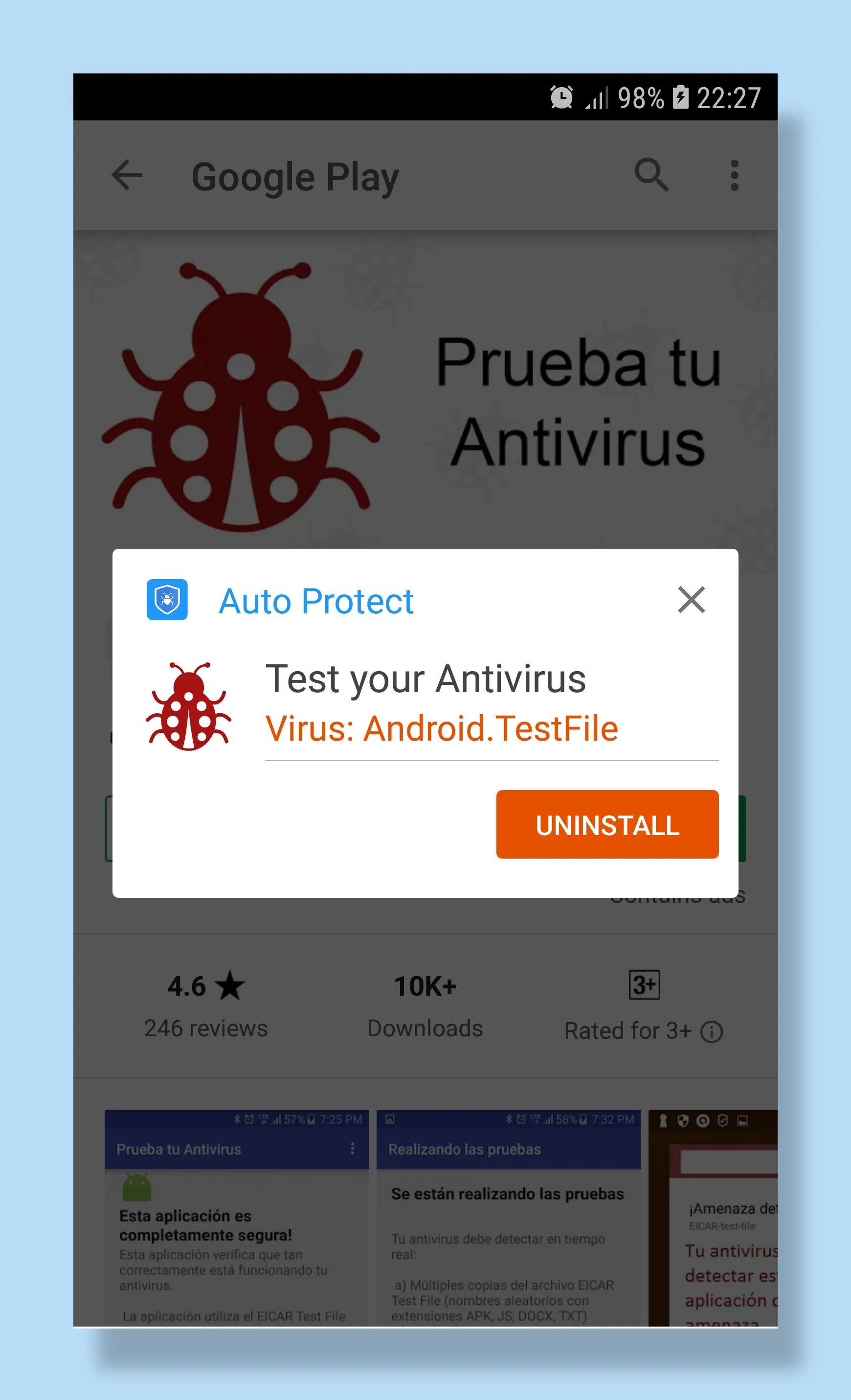 1 Antivirus: one Click to Scan | Indus Appstore | Screenshot