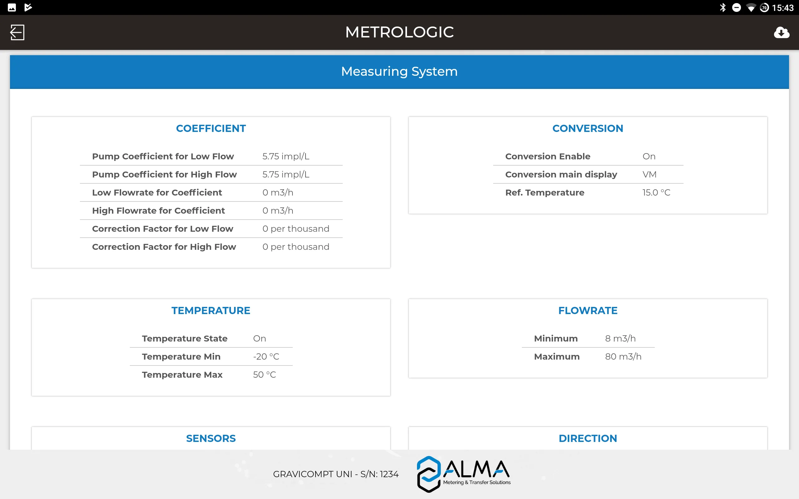 Alma INSIDE Flowmeter | Indus Appstore | Screenshot