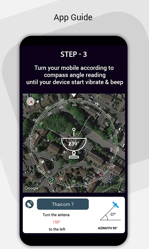 Satellite Finder Aline Antenna | Indus Appstore | Screenshot