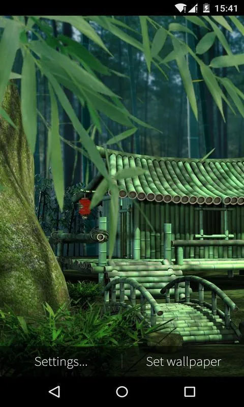 3D Bamboo House Live Wallpaper | Indus Appstore | Screenshot