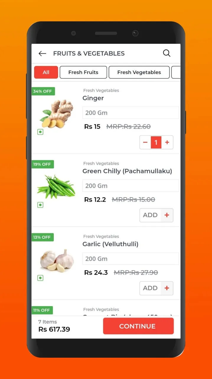 FOODRO - Grocery Shopping | Indus Appstore | Screenshot