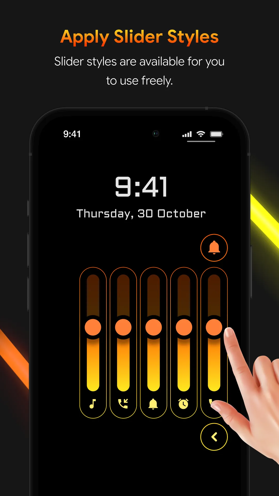 Neon LED Volume - Volume Style | Indus Appstore | Screenshot