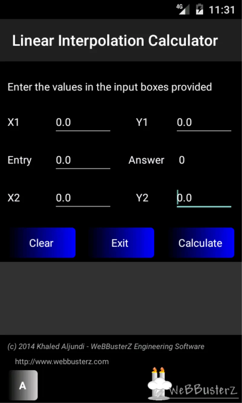 Interpolation Calculator Lite | Indus Appstore | Screenshot