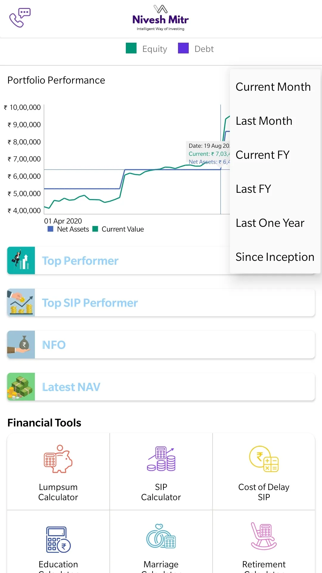 Mutual funds, SIP app - NM Wea | Indus Appstore | Screenshot