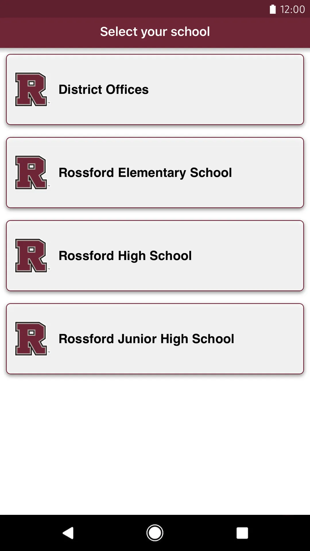 Rossford Schools | Indus Appstore | Screenshot