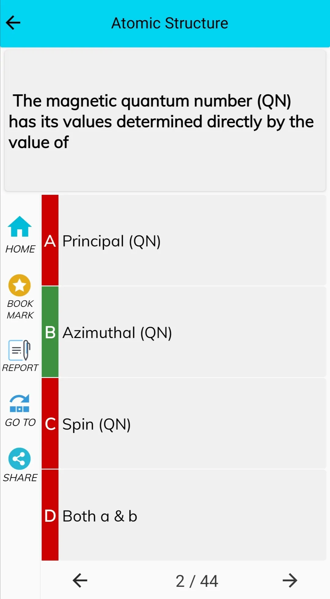 Chemistry Solved MCQs Test | Indus Appstore | Screenshot