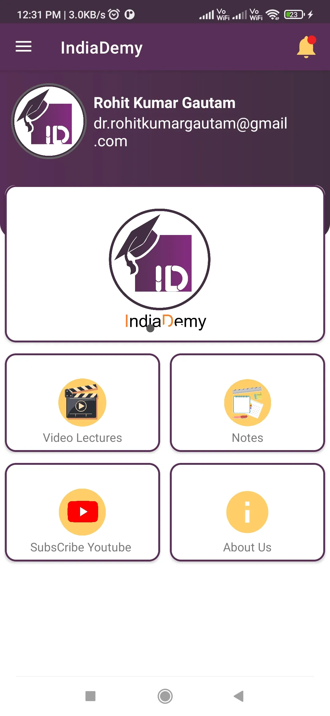 IndiaDemy | Indus Appstore | Screenshot